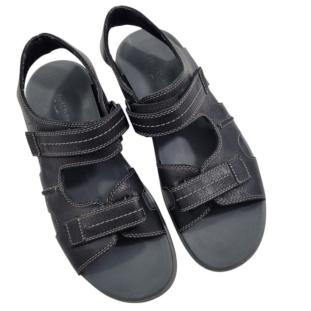 Clarks Men's Brixby Shore Black Sandals Size 13M 11223-1S6